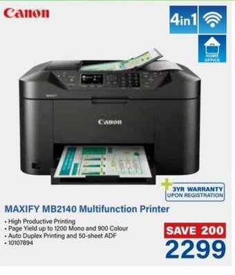 Incredible Connection Maxify MB2140 Multifunction Printer offer