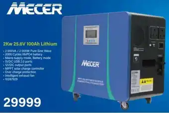 Incredible Connection Mecer 2Kw 25.6V 100Ah Lithium offer