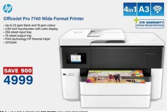 Incredible Connection HP OfficeJet Pro 7740 Wide Format Printer offer
