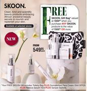 Skoon skin care products-each