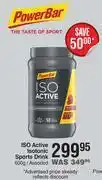 Power bar iso active isotonic sports drink assorted-600g