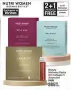 Dis-Chem Nutri women dermaceutics beauty wellness packs or collagen 5 ampoules-each offer