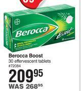 Dis-Chem Berocca boost-30 effervescent tablets offer
