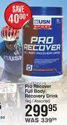 Dis-Chem Usn pro recover full body recovery drink assorted-1kg offer