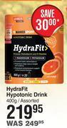 Named sport hydra fit hypotonic drink assorted-400g