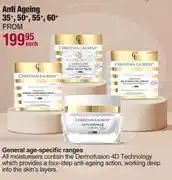 Dis-Chem Christian laurent anti ageing 35+, 50+, 55+, 60+-each offer