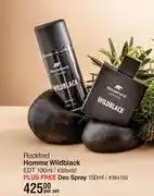 Dis-Chem Rockford homme wildblack edt 100ml plus free deo spray 150ml-per set offer