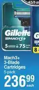Dis-Chem Gillette mach3+ 3-blade cartridges 5 pack-each offer