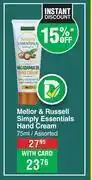 Dis-Chem Mellor & russell simply essentials hand cream-75ml offer
