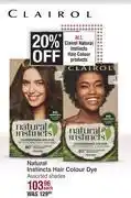 Dis-Chem Clairol natural instincts hair colour dye-each offer