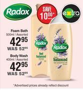 Dis-Chem Radox foam bath assorted-500ml each offer