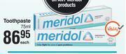 Dis-Chem Meridol toothpaste-75ml each offer