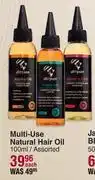 Dis-Chem Afri pure multi use natural hair oil assorted-100ml each offer