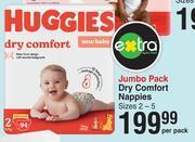 Dis-Chem Huggies dry comfort nappies jumbo pack-per pack offer