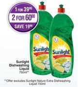 Dis-Chem Sunlight dishwashing liquid-750ml offer