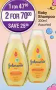Dis-Chem Johnson's baby shampoo assorted-300ml each offer