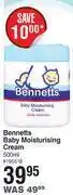 Dis-Chem Bennetts baby moisturising cream-500ml offer