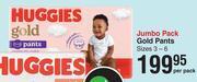 Dis-Chem Huggies gold pants jumbo pack-per pack offer
