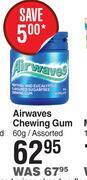 Airwaves chewing gum assorted-60g