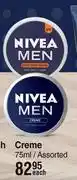 Dis-Chem Nivea men creme assorted-75ml each offer