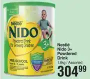 Dis-Chem Nestle nido 3+ powdered drink assorted-1.8kg offer