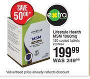 Dis-Chem Lifestyle health msm 1000mg-120 coated tablets offer