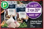 Dis-Chem Lifestyle food garlic flakes-for 1 x 50g offer