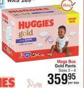 Dis-Chem Huggies mega box gold pants sizes 3-6-per box offer