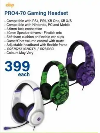 Incredible Connection Pro4-70 Gaming Headset offer