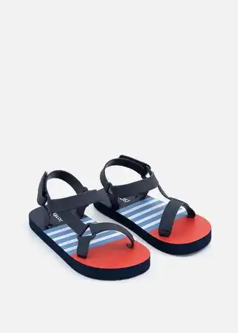 Woolworths Nautical stripes sporty sandals (size12-6) older boy offer