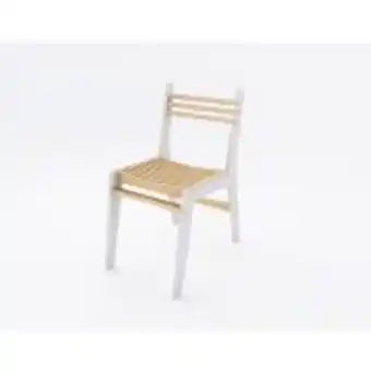 Native décor simple chair white