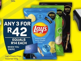 Pick n Pay Lay's Potato Chips Assorted 120g offer