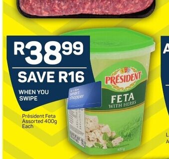 Pick n Pay Président Feta Assorted 400g offer