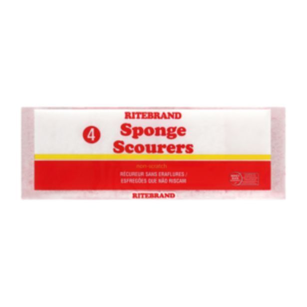 Ritebrand anti bacterial sponges 4 pack offer at Shoprite