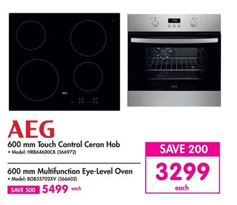 AEG 600 mm Touch Control Ceran Hob