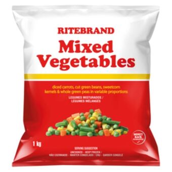 Shoprite Ritebrand frozen mixed vegetables 1kg offer