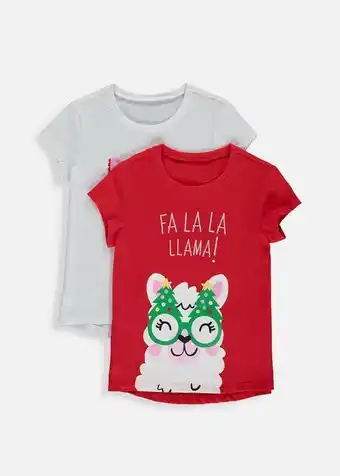 Woolworths Christmas lama t-shirts 2 pack offer