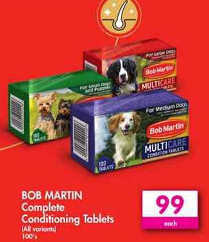 Bob Martin Complete Conditioning Tablets offer at Makro