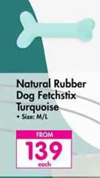 Makro Natural Rubber Dog Fetchstix Turquoise offer