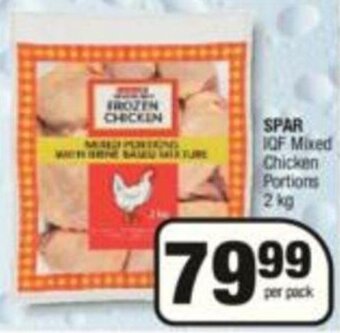 KwikSpar Spar IQF Mixed Chicken Portions 2kg offer