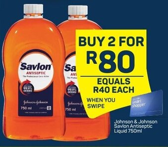 Johnson & Johnson Savlon Antiseptic Liquid 750ml