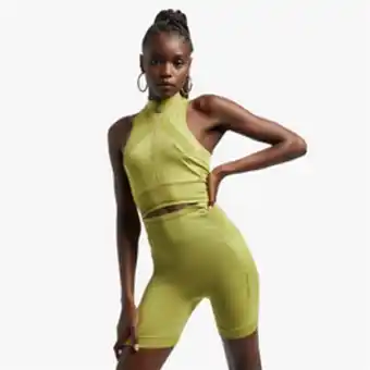 Sportscene Redbat women's green cropped top offer