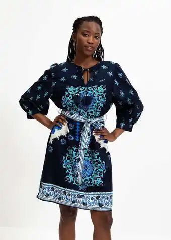 Woolworths Belted print tie-up tunic dress offer