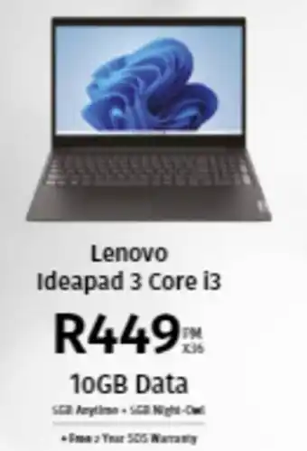 Lenovo Ideapad 3 Core i3