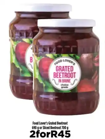 Food Lover's Market Food Lover's Grated Beetroot 700g offer