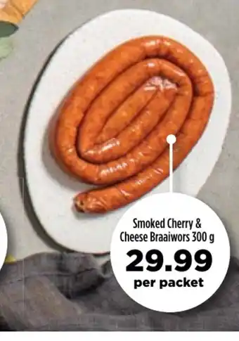 Food Lover's Market Smoked Cherry & Cheese Braaiwors 300g offer