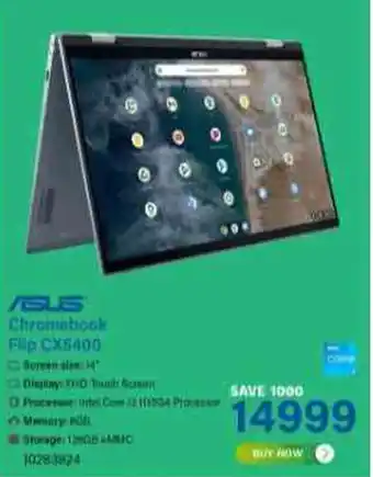 Incredible Connection Asus Chromebook Flip CX5400 offer