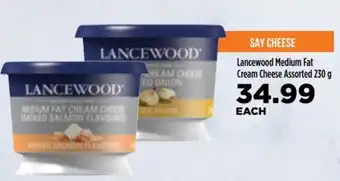 Food Lover's Market Lancewood Medium Fat Cream Cheese Assorted 230g offer