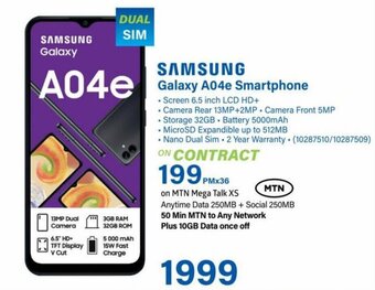 Incredible Connection Samsung Galaxy A04e Smartphone offer