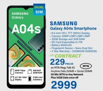 Incredible Connection Samsung Galaxy A04s Smartphone offer